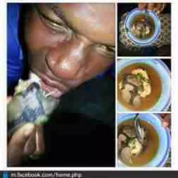 OMG!! See This Photo Of A Guy Eating Snake Meat That Sparked Outrage Online
